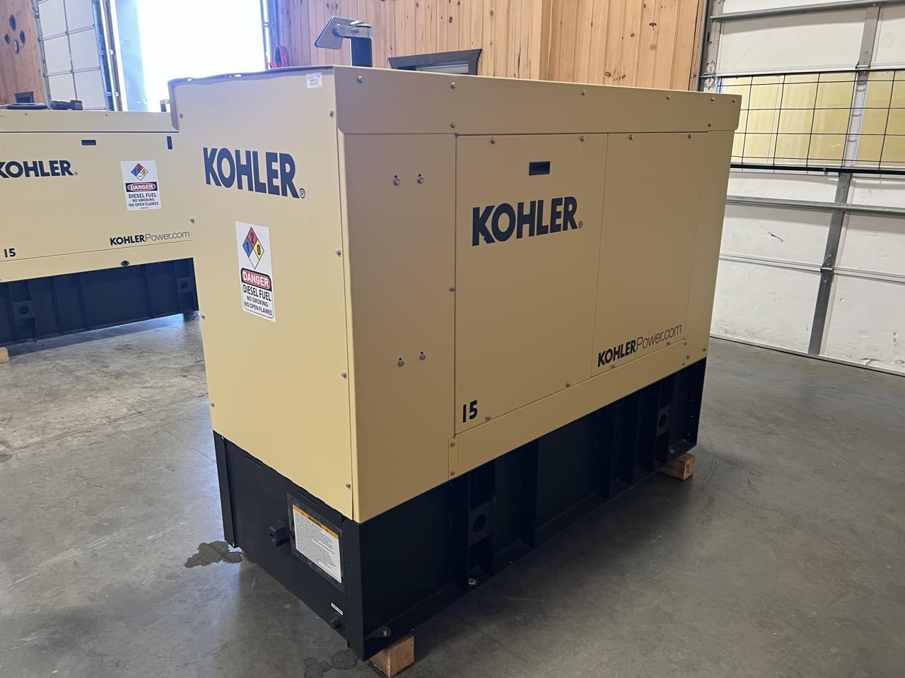 15 KW Kohler #15REOZK, diesel generator set, 120/240 Volts, 1-phase, sound attenuated enclosure, EPA Tier 3 - Image 4