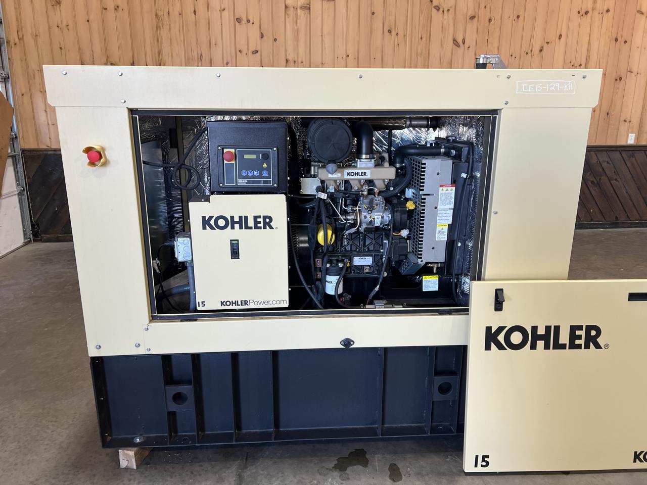 15 KW Kohler #15REOZK, diesel generator set, 120/240 Volts, 1-phase, sound attenuated enclosure, EPA Tier 3 - Image 5