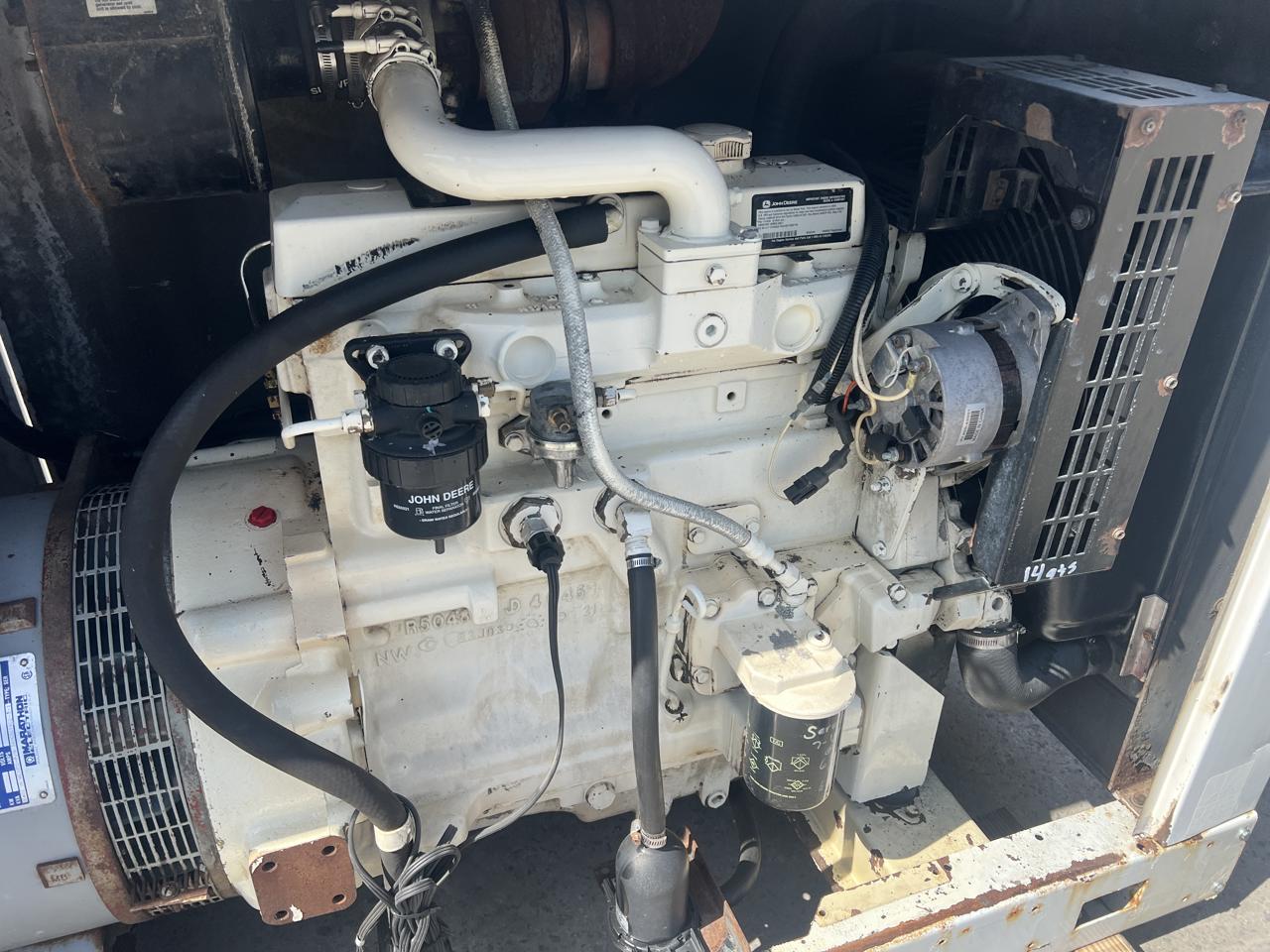 60 KW Marathon #361-PSL1602-1, diesel generator set, 277/480 Volts, 1/3-phase, John Deere 4045TF150 engine - Image 9