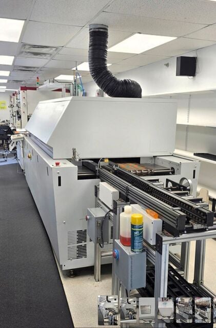 Quad, complete inline SMT production line, #UP100 stencil printer, #IV-C/90 & #QSP-2-Plus pick and place - Image 10