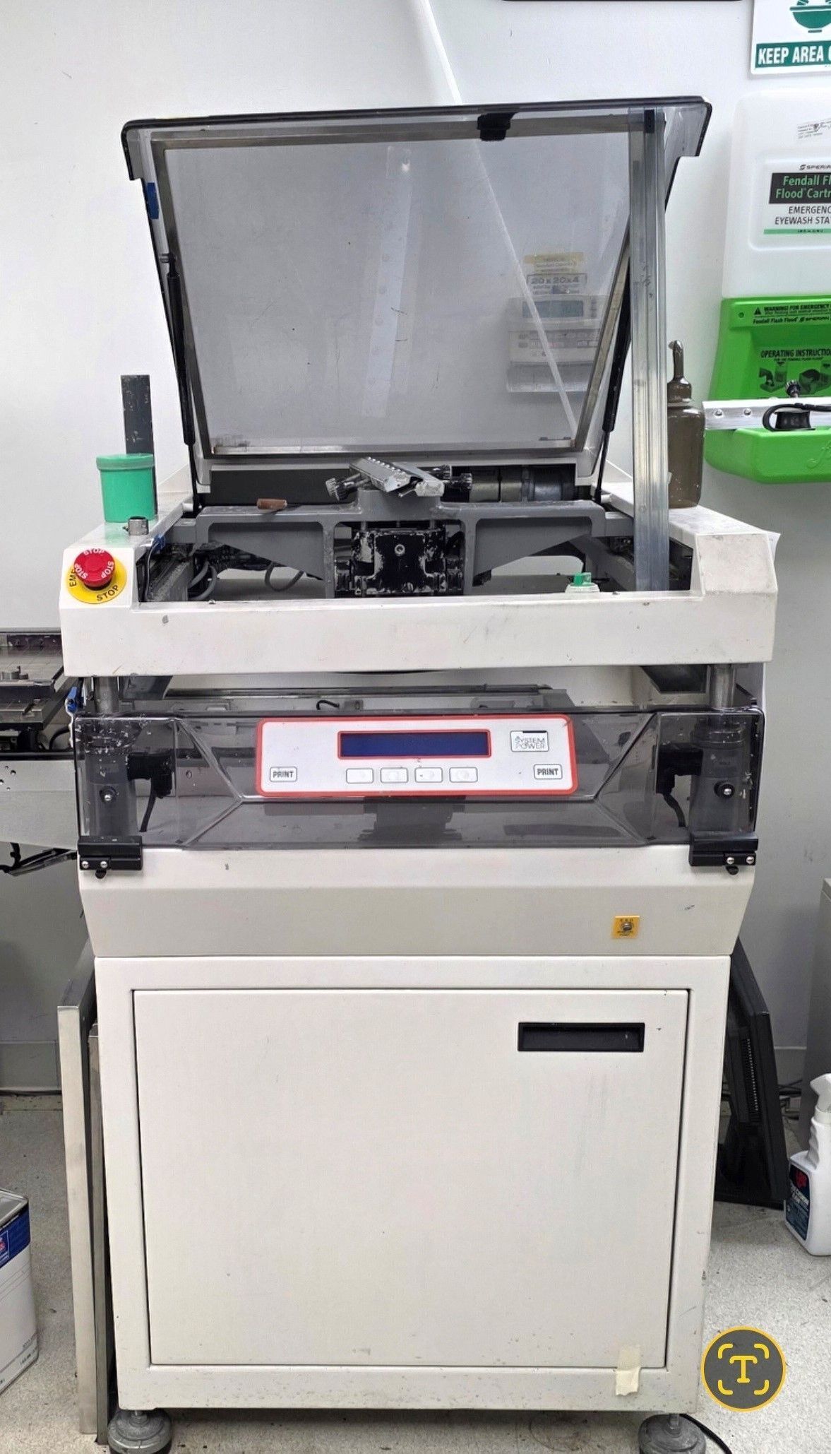 Quad #UP100, semi-automatic SMT stencil screen printer, 20" x 20" max stencil frame, 17.7" x 19.7" max PCB - Image 1