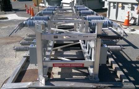 3600 KVAR Eaton Cooper, 19.9/34.5 KV, fused, open rack, 24-150 KVAR, CANS, unused, 2016 - Image 4