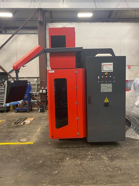 150 Ton, RMT #B-GENIUS-H-10-150, hybrid CNC press brake, 10' overall, 7 axis, servo motor drive, .00003" - Image 8