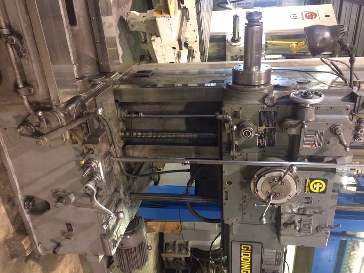 4" Giddings & Lewis #65D4-T, 36" x 96" T-slotted table, #50 taper, power draw bar, 1963 - Image 2
