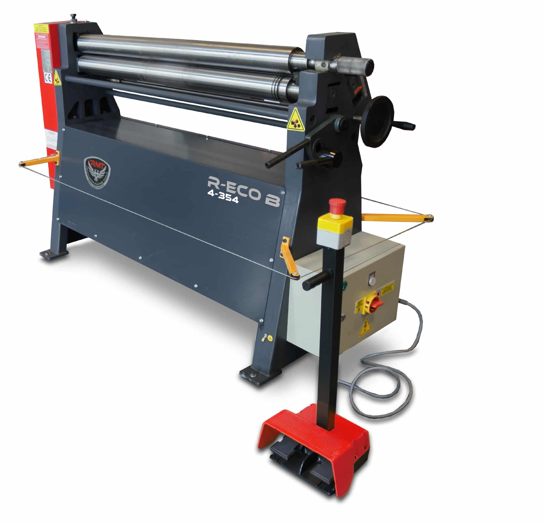 5' 0' x 14 gauge RMT #R-ECO-B-5-354, motorized initial pinch 3 roll plate roll, cast iron frame, magnetic - Image 2