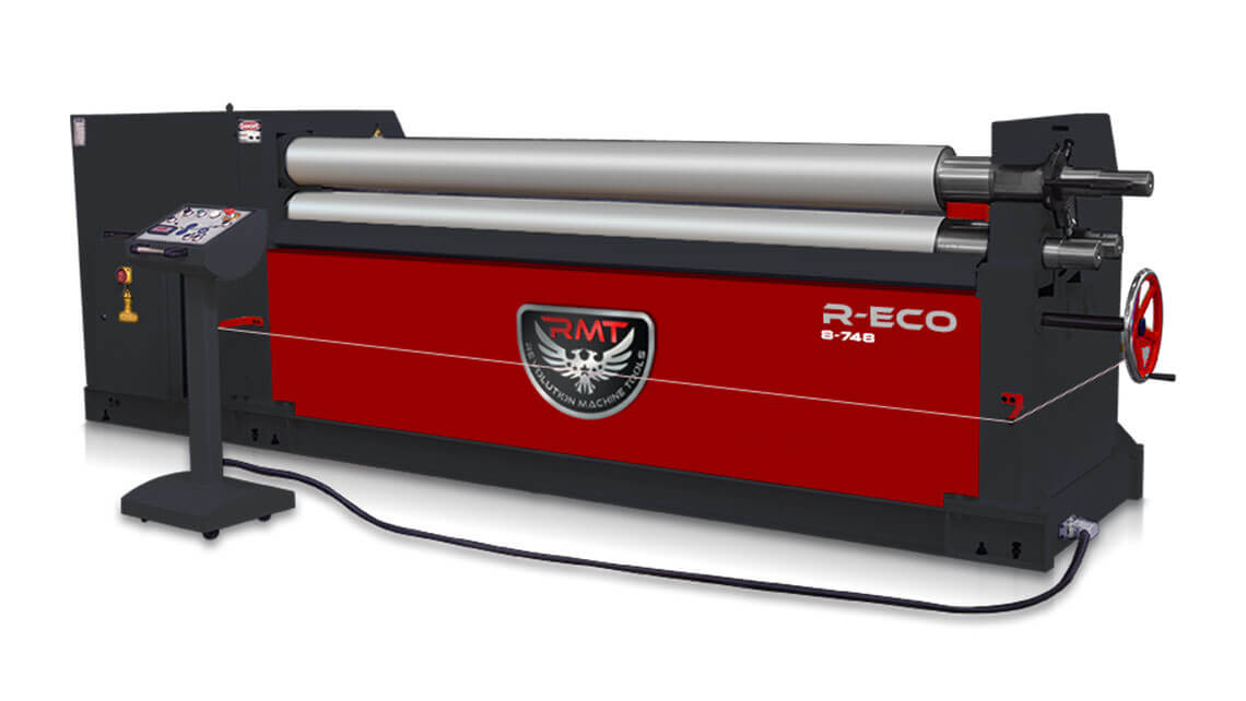 5' 0' x 14 gauge RMT #R-ECO-B-5-354, motorized initial pinch 3 roll plate roll, cast iron frame, magnetic - Image 4