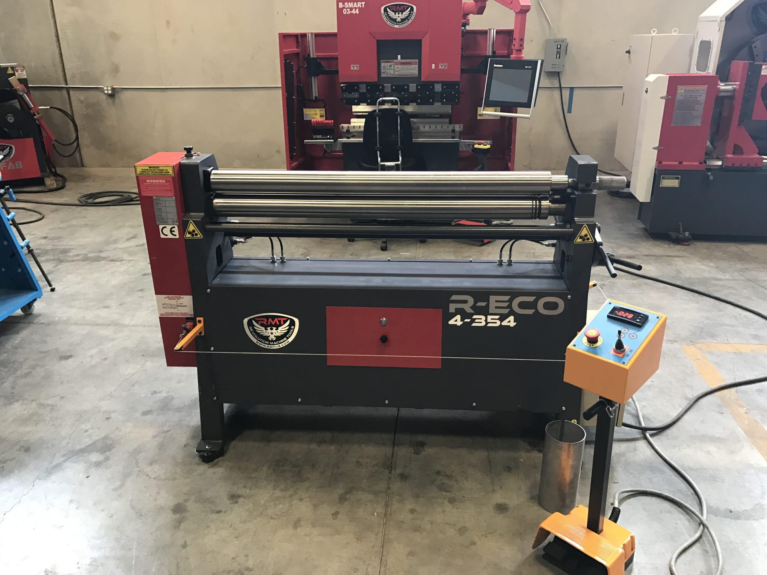 5' 0' x 14 gauge RMT #R-ECO-B-5-354, motorized initial pinch 3 roll plate roll, cast iron frame, magnetic - Image 6