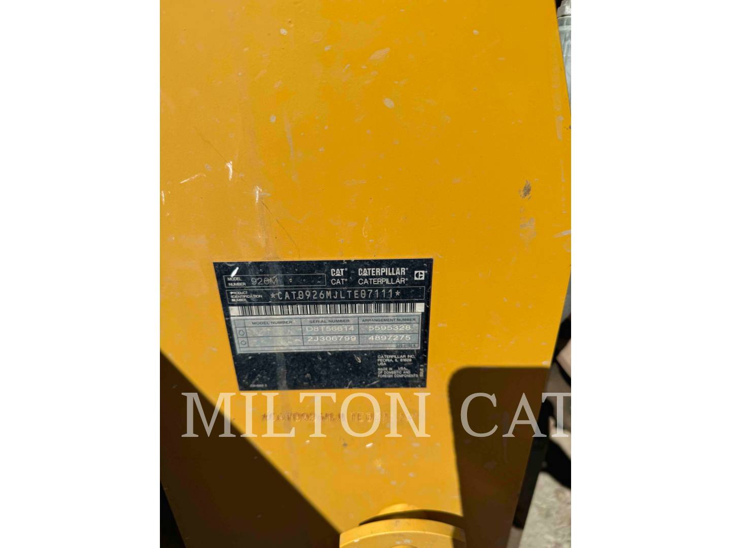 Cat 926M, Wheel Loader, 2158 hours, S/N: LTE07111C, 2019 - Image 7