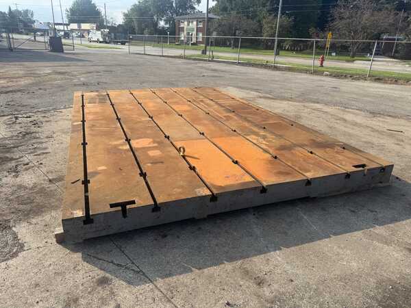 120-1/2" x 186" x 8", T-slotted floor plate, (7) T-slots, 7/8" slot top width, 2-1/2" bottom width, 18" slot - Image 6