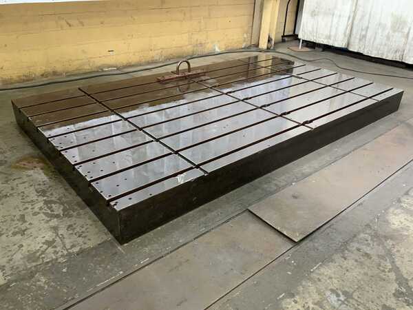 85-3/4" x 147" x 10", T-slotted floor plate, (8) T-slots, 1-1/4" slot top width, 2-1/4" bottom width, 10" - Image 2