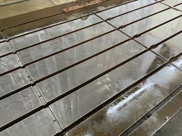 85-3/4" x 147" x 10", T-slotted floor plate, (8) T-slots, 1-1/4" slot top width, 2-1/4" bottom width, 10" - Image 4