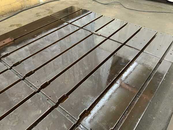 85-3/4" x 147" x 10", T-slotted floor plate, (8) T-slots, 1-1/4" slot top width, 2-1/4" bottom width, 10" - Image 5