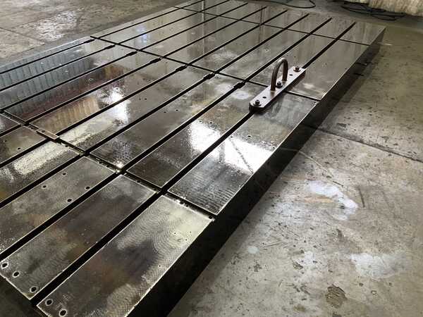 85-3/4" x 147" x 10", T-slotted floor plate, (8) T-slots, 1-1/4" slot top width, 2-1/4" bottom width, 10" - Image 6
