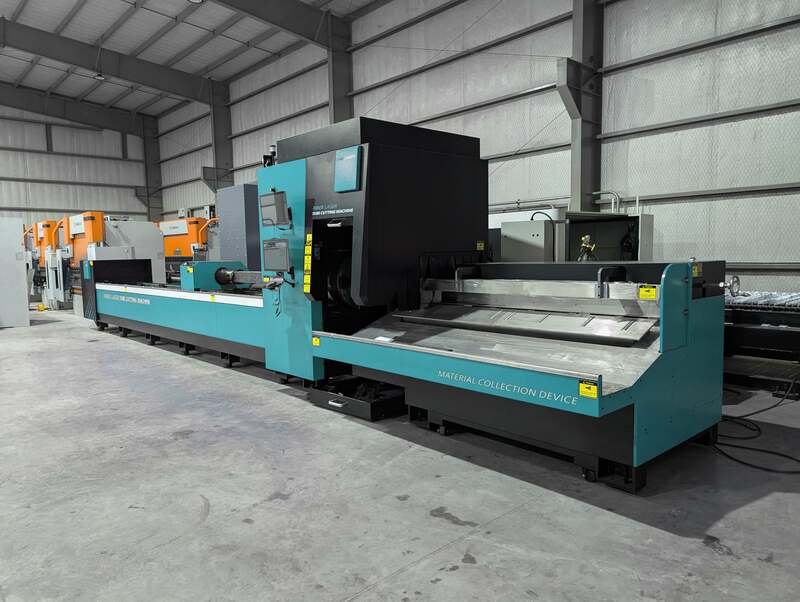 DNE #D-TUBE-2260K2T2, CNC fiber tube laser cutting machine, 6000 watt, 8" max diameter, 240" loading length - Image 3