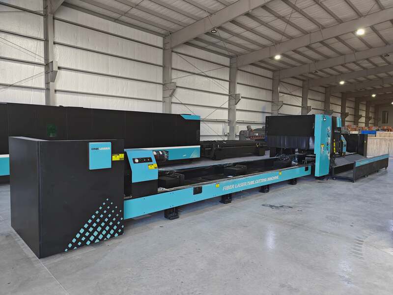 DNE #D-TUBE-2460K3T4, CNC fiber tube laser cutting machine, 6000 watt, 9-1/16" square max, 236" loading - Image 2