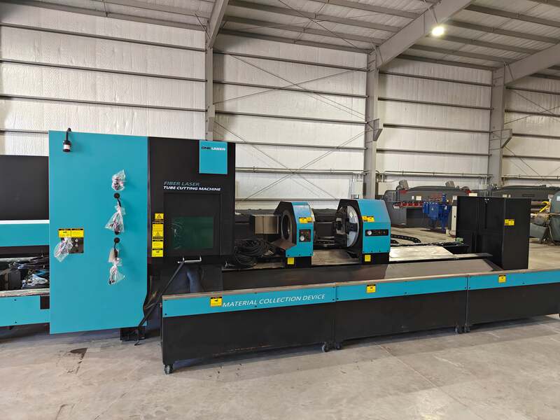 DNE #D-TUBE-2460K3T4, CNC fiber tube laser cutting machine, 6000 watt, 9-1/16" square max, 236" loading - Image 3
