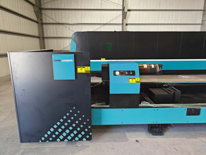DNE #D-TUBE-2460K3T4, CNC fiber tube laser cutting machine, 6000 watt, 9-1/16" square max, 236" loading - Image 4