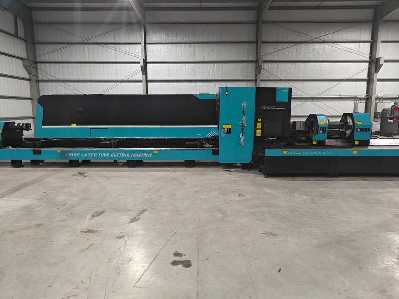 DNE #D-TUBE-2460K3T4, CNC fiber tube laser cutting machine, 6000 watt, 9-1/16" square max, 236" loading - Image 6