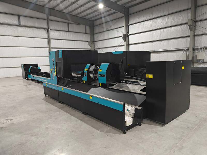 DNE #D-TUBE-2460K3T4, CNC fiber tube laser cutting machine, 6000 watt, 9-1/16" square max, 236" loading - Image 7