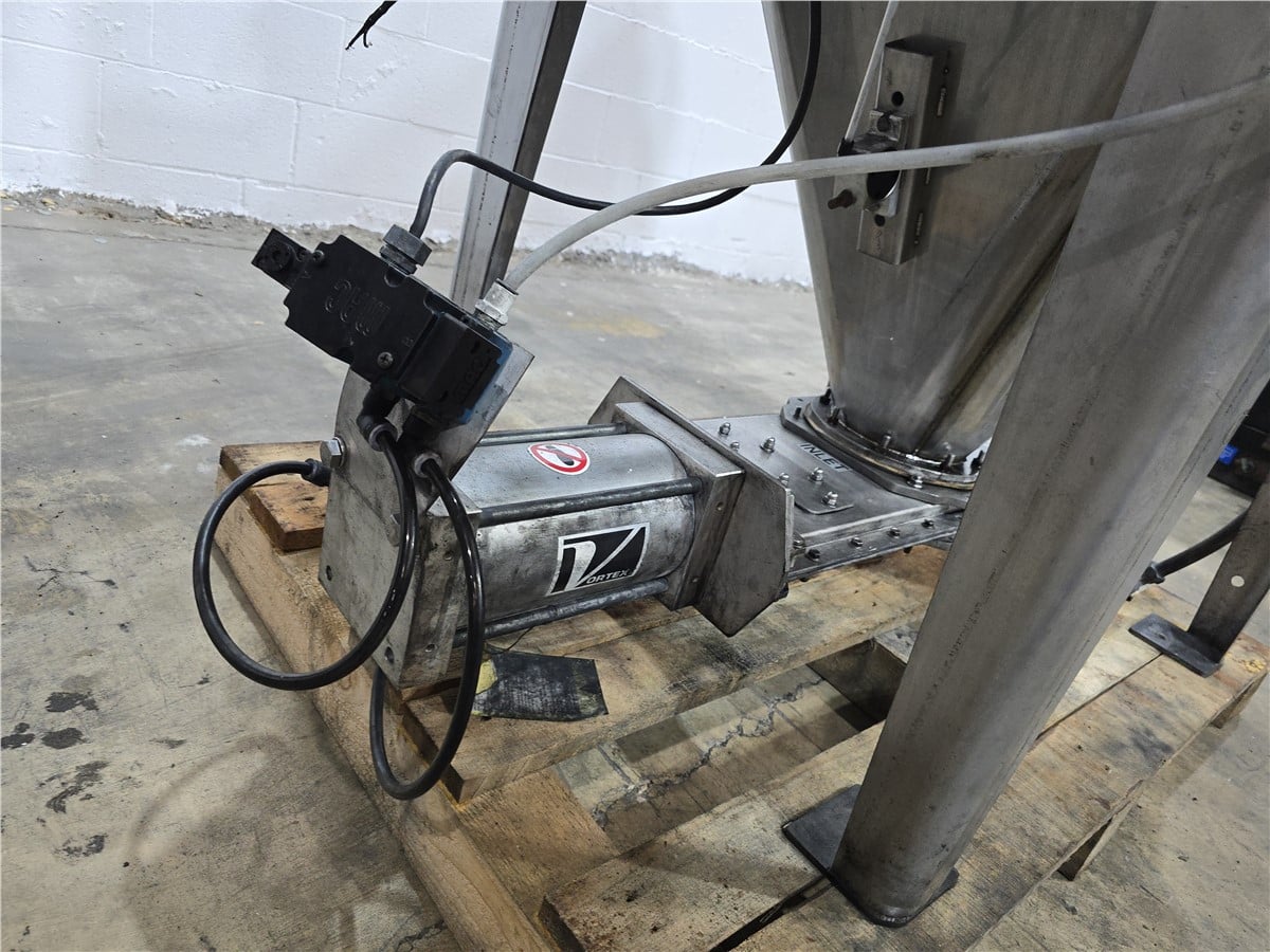 Coperion, stainless steel manual bag dump station, integral dust collection, extraction blower, conical - Image 4