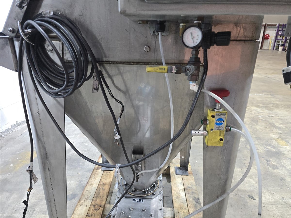 Coperion, stainless steel manual bag dump station, integral dust collection, extraction blower, conical - Image 7