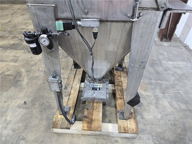 Coperion, stainless steel manual bag dump station, integral dust collection, extraction blower, conical - Image 8