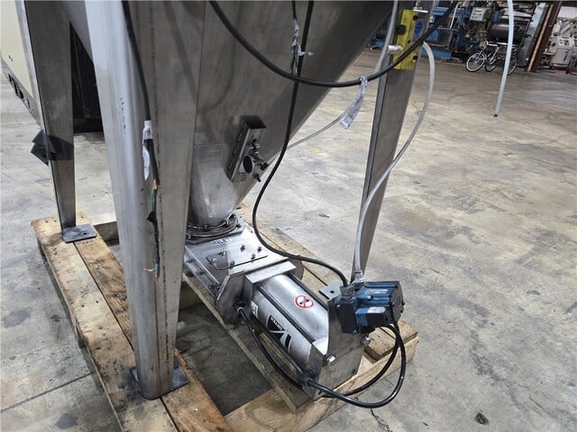 Coperion, stainless steel manual bag dump station, integral dust collection, extraction blower, conical - Image 9