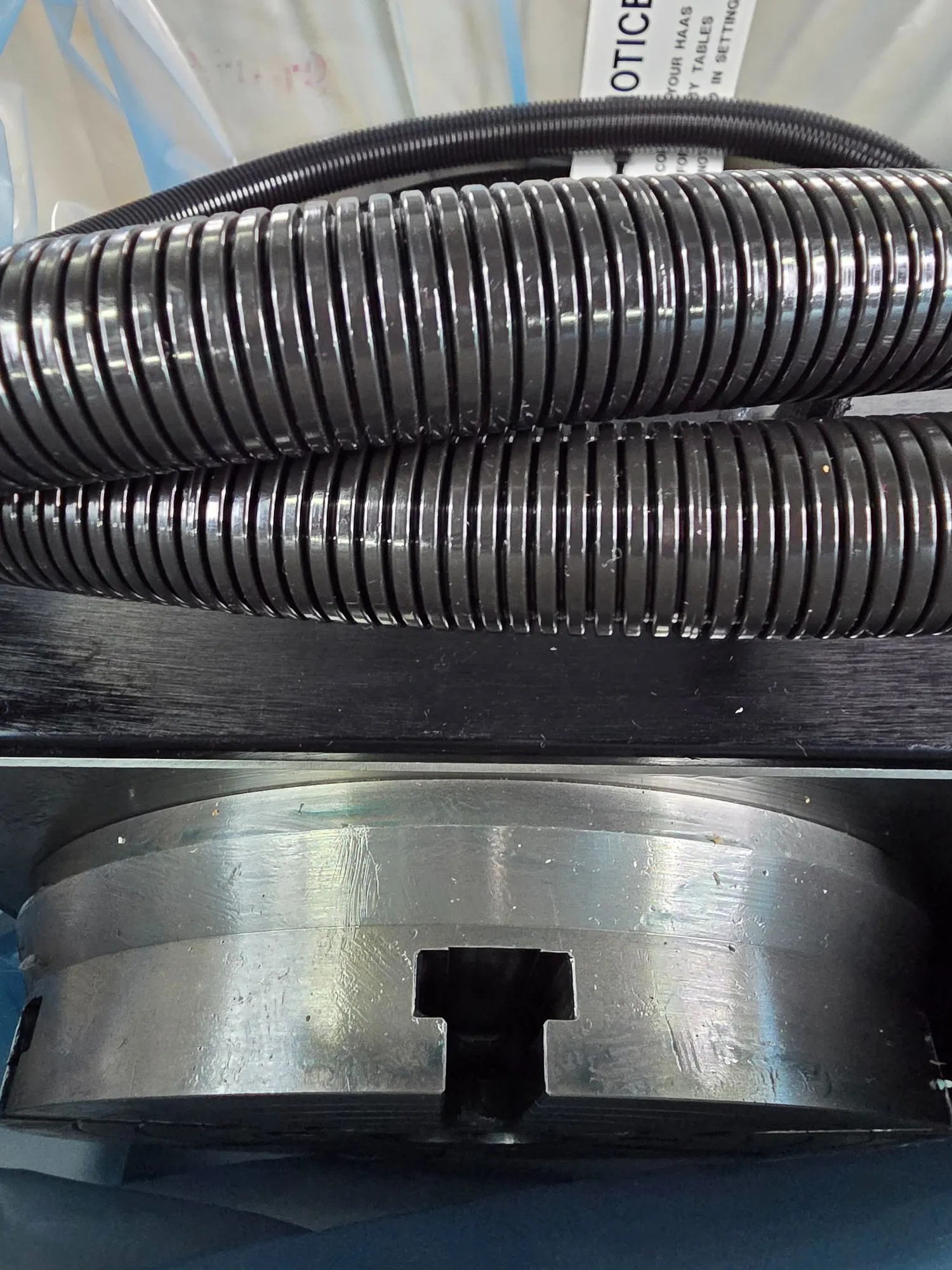 8.27" Haas #HRT-210, brushless 4th axis CNC rotary table, 160 ft.lb. torque, 200 ft.lb. brake, 6 T-slots - Image 5
