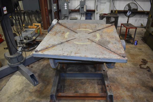 24000 lb. Aronson #HD-240A, welding positioner, 54" square table, powered gear tilt, variable speed rotation - Image 6