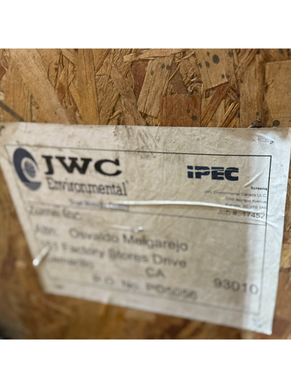 JWC Environmental #IFO-3648W, Stainless Steel, Drum Trommel Screen, 0.040" wedge wire openings, 4" inlet, 6" - Image 7