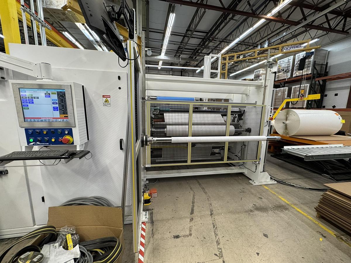 Catbridge #324, Turret Rewinder, 72" web width, 36" max. rewind roll diameter, 24" continuous running, 3" - Image 1