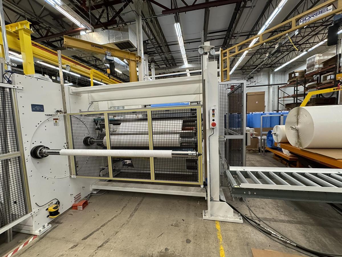 Catbridge #324, Turret Rewinder, 72" web width, 36" max. rewind roll diameter, 24" continuous running, 3" - Image 2