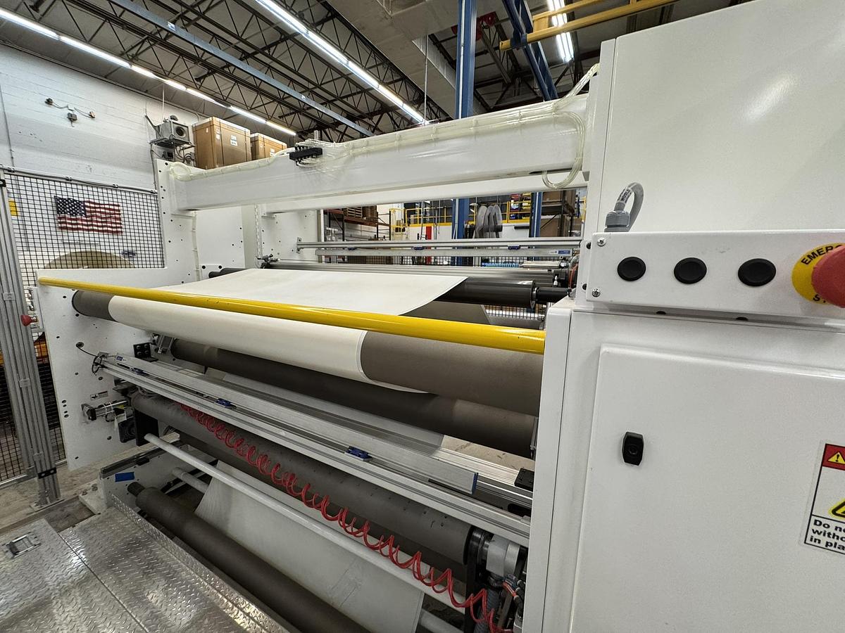 Catbridge #324, Turret Rewinder, 72" web width, 36" max. rewind roll diameter, 24" continuous running, 3" - Image 7