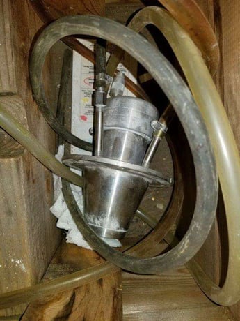 Bowen, lab spray dryer, 30" diameter x 24" H plus cone, 50 PPH evap, 316 Stainless Steel body & centrifugal - Image 5