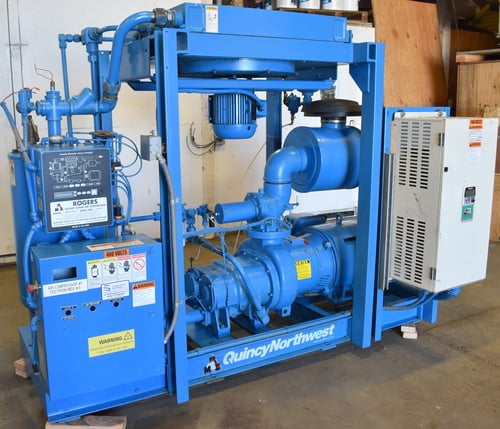 500 cfm Quincy Northwest #QNW-V-100-F, Rotary Screw Air Compressor, 100 HP Toshiba motor, 460 V., 2006 - Image 2