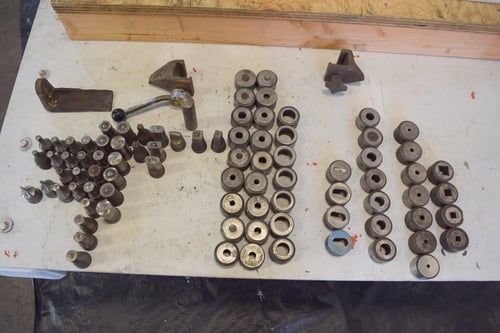 Mubea #KBL-0, Universal Ironworker, mechanical, (36) punches & (46) dies, 3,100 lbs. - Image 5