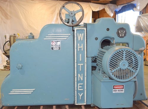 36" x 7" Newman Whitney #S-970, Double Surfacer Planer, helical heads, 40 HP & 30 HP, 3500 RPM, 33-98 FPM - Image 5