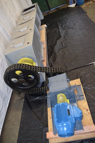 Newman #LS1044-2HD-C-18, Shaving Mill, (2) 75 HP cutter head motors, 10 HP cable drive motor, (2) 3/4 HP - Image 9