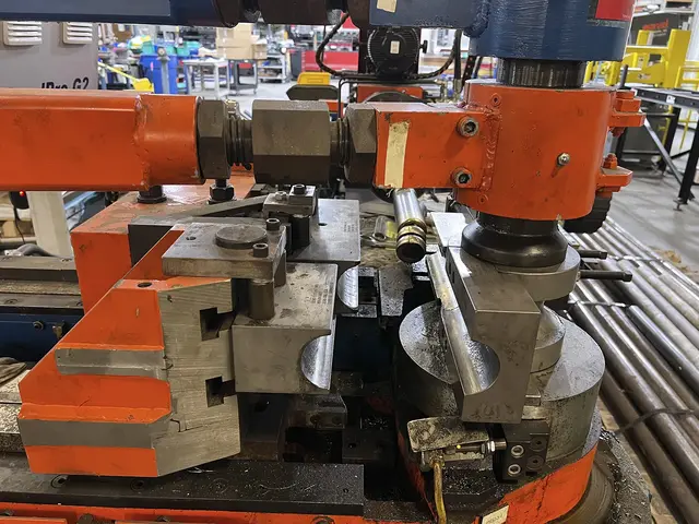 4" Pines #CNC-100-LH, CNC dual spindle tube bender, 195° max bend, 4" x .109" wall steel, 4" x .065" wall - Image 6