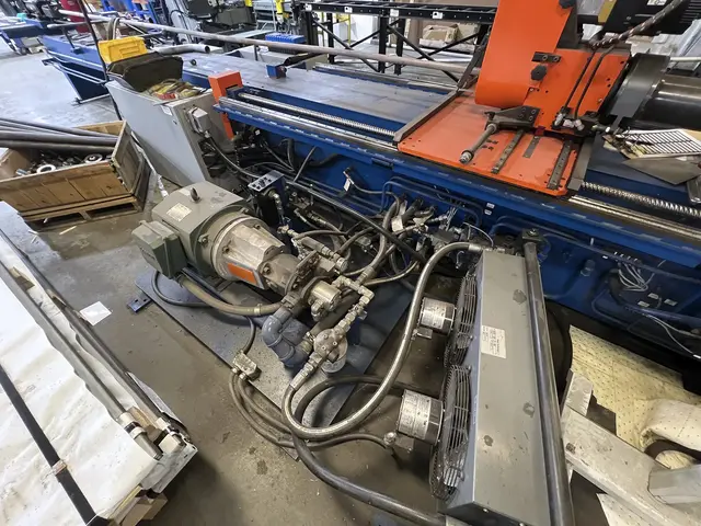 4" Pines #CNC-100-LH, CNC dual spindle tube bender, 195° max bend, 4" x .109" wall steel, 4" x .065" wall - Image 9
