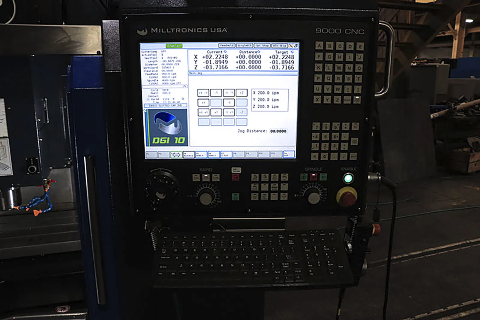 Milltronics #VM2515, CNC vertical machining center, 20 automatic tool changer, 25" X, 15" Y, 20" Z, 10000 - Image 6