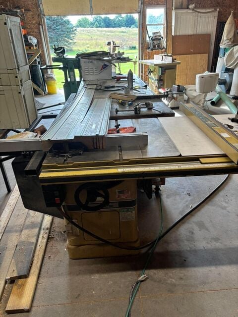 Powermatic #66, Cabinet Table Saw w/ Woodworking Shop Package, Accu-Fence system, Excalibur sliding table - Image 8