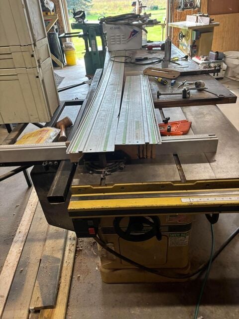 Powermatic #66, Cabinet Table Saw w/ Woodworking Shop Package, Accu-Fence system, Excalibur sliding table - Image 9