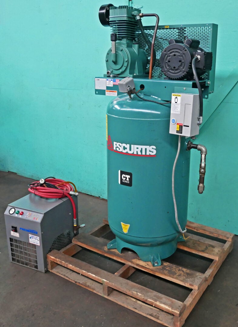 5 HP FS Curtis #FCT05C55V8S, Vertical Two-Stage Air Compressor, 80 Gallon, 17.8 CFM, 175 PSI, w/ Magnetics - Image 3
