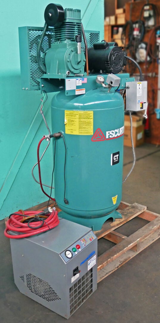 5 HP FS Curtis #FCT05C55V8S, Vertical Two-Stage Air Compressor, 80 Gallon, 17.8 CFM, 175 PSI, w/ Magnetics - Image 4