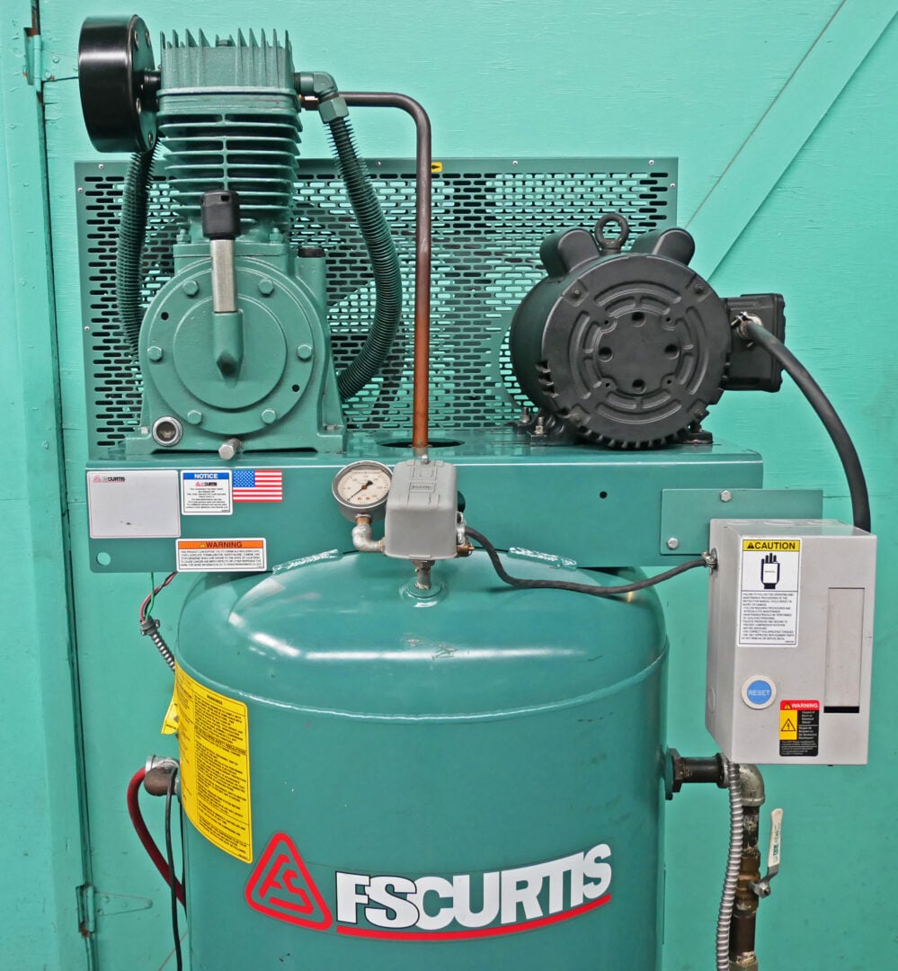 5 HP FS Curtis #FCT05C55V8S, Vertical Two-Stage Air Compressor, 80 Gallon, 17.8 CFM, 175 PSI, w/ Magnetics - Image 5