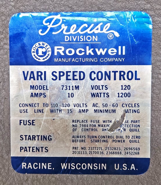 Rockwell Precise #Super70, High-Speed ID Grinder Spindle, 1 HP, 35000 RPM, variable speed, 7311M drive, tool - Image 5