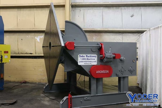 50000 lb. Aronson #GE-500, welding positioner, pendant control, 84" x 84" table, #67857 - Image 2