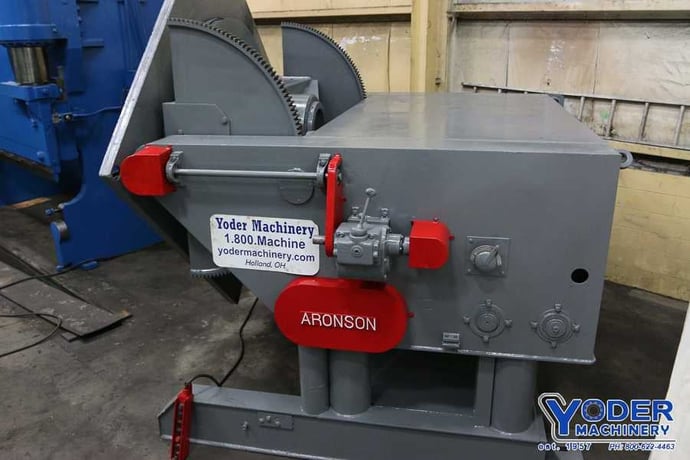 50000 lb. Aronson #GE-500, welding positioner, pendant control, 84" x 84" table, #67857 - Image 3