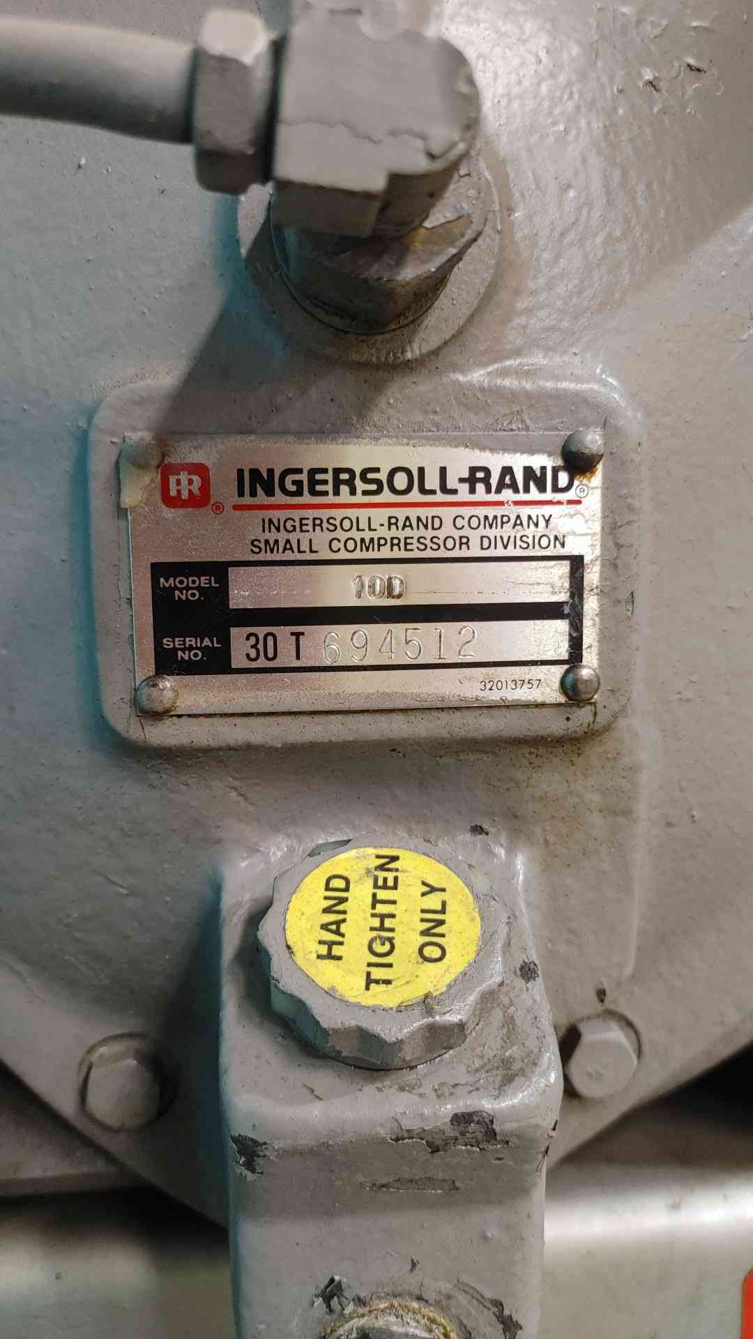 7.5 HP Ingersoll-Rand #T30, duplex air compressor, 7100 10D pump, tank mounted, 230/460 V., 3PH - Image 2